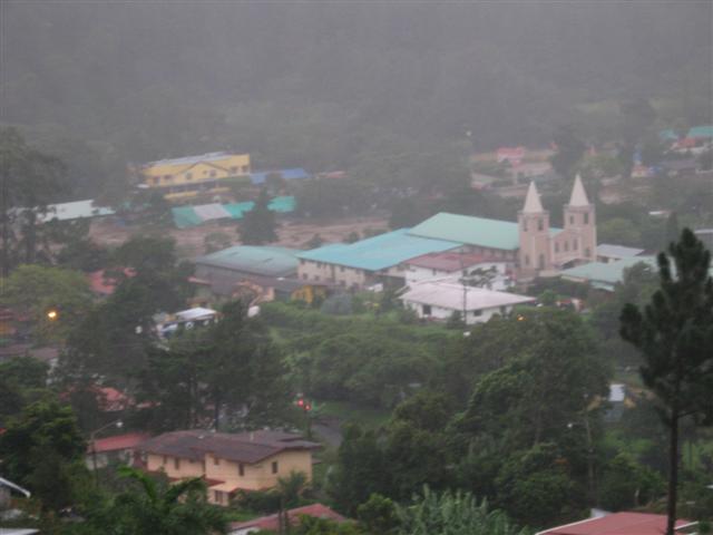 Flooding behind Cathedral into Fair Grounds